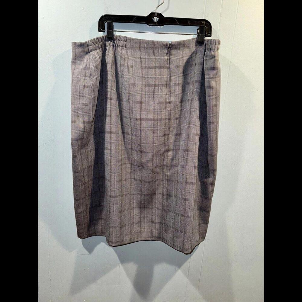 Womens Justin Taylor Blazer & Skirt Matching Set, Size 20W Gray Night Out / Work - Picture 4 of 5